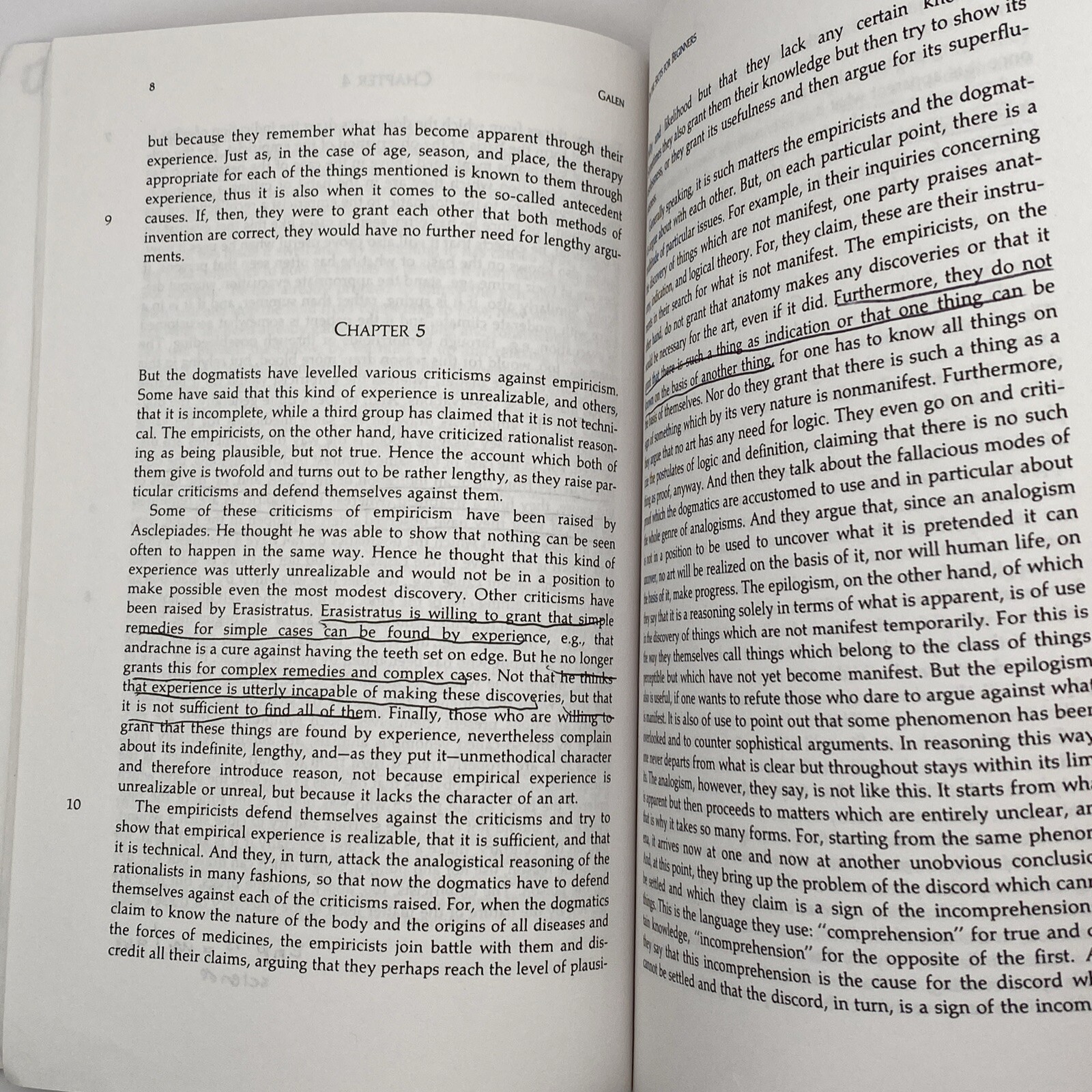 Hackett Classics Ser.: Three Treatises on the Nature of Science by Galen 1985 PB