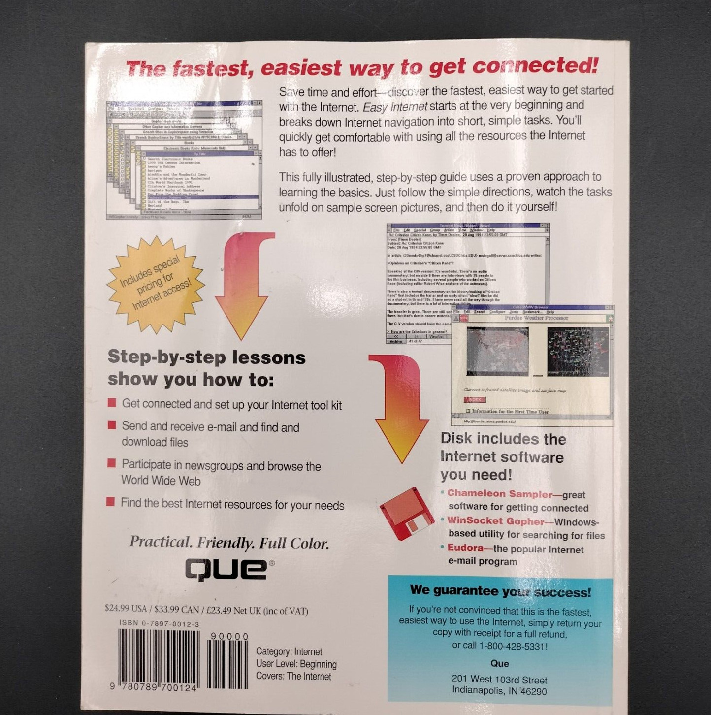 Easy Internet First Edition (Que’s Easy Series) by Michael Miller 1994
