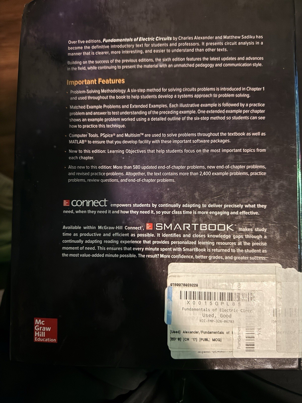 Fundamentals of Electric Circuits Sixth Edition Alexander Sadiku Hardcover