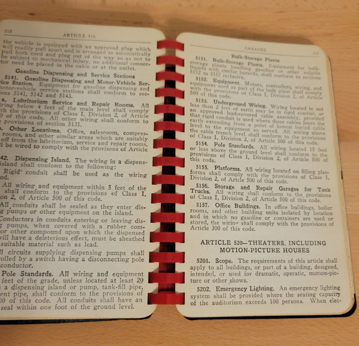 National Electrical Code 1947 Black Binder Vintage Page 1 & 2 missing See Photos