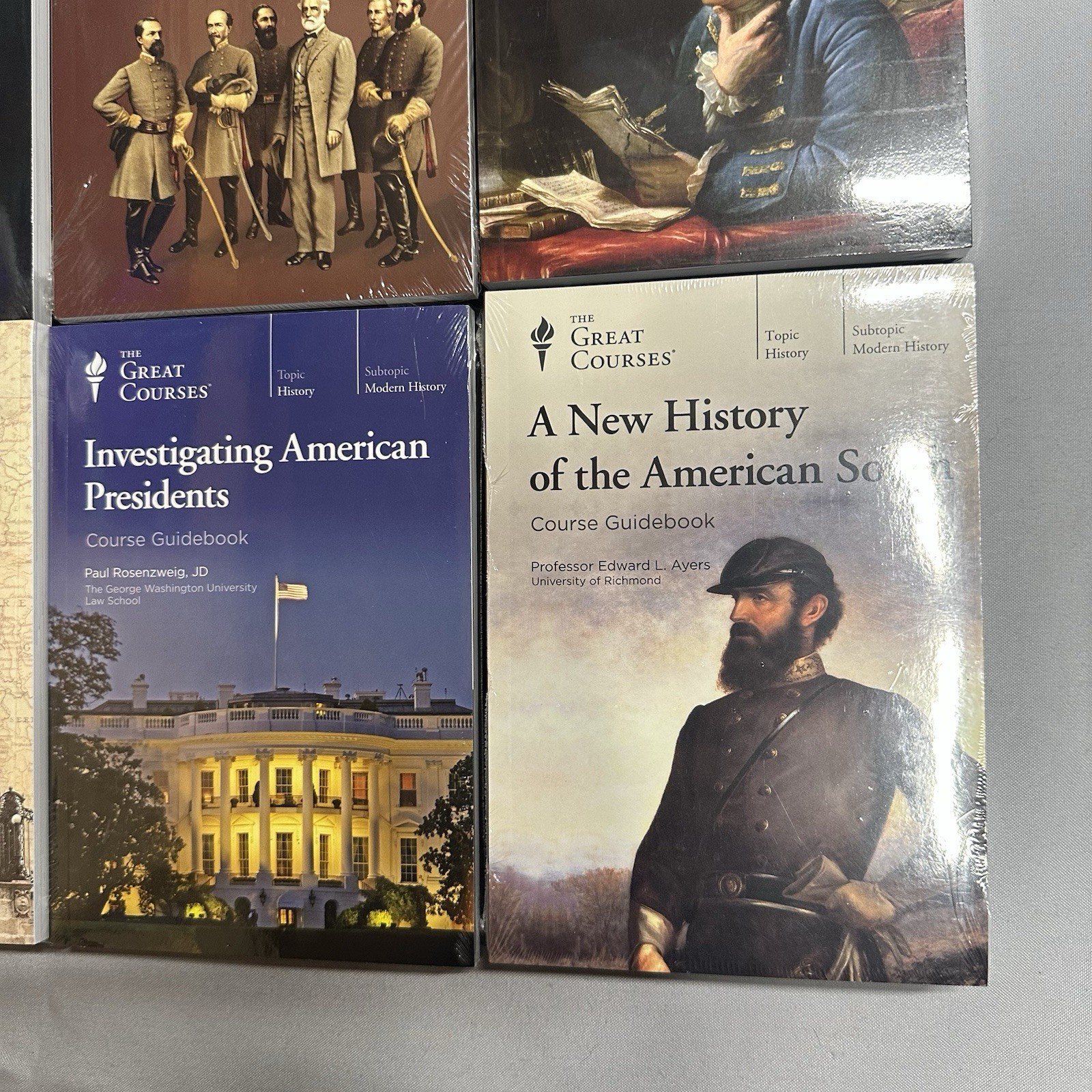 Great Courses Modern History DVD & Book Lot 8 Ben Franklin Robert E Lee Hitlers