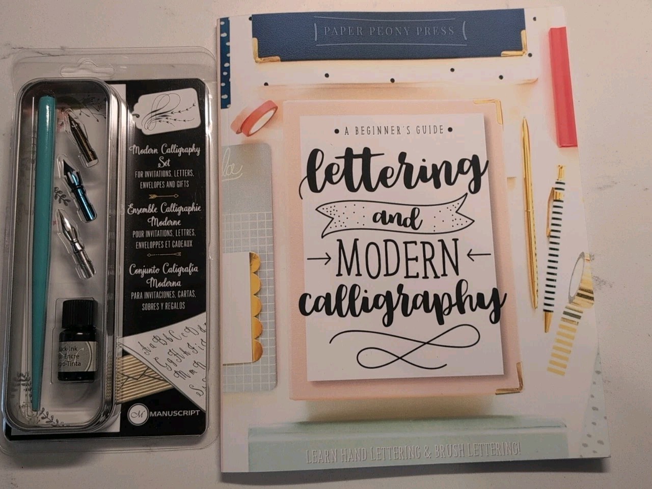 Lettering and Modern Calligraphy : Learn Hand Lettering and Brush Lettering:…