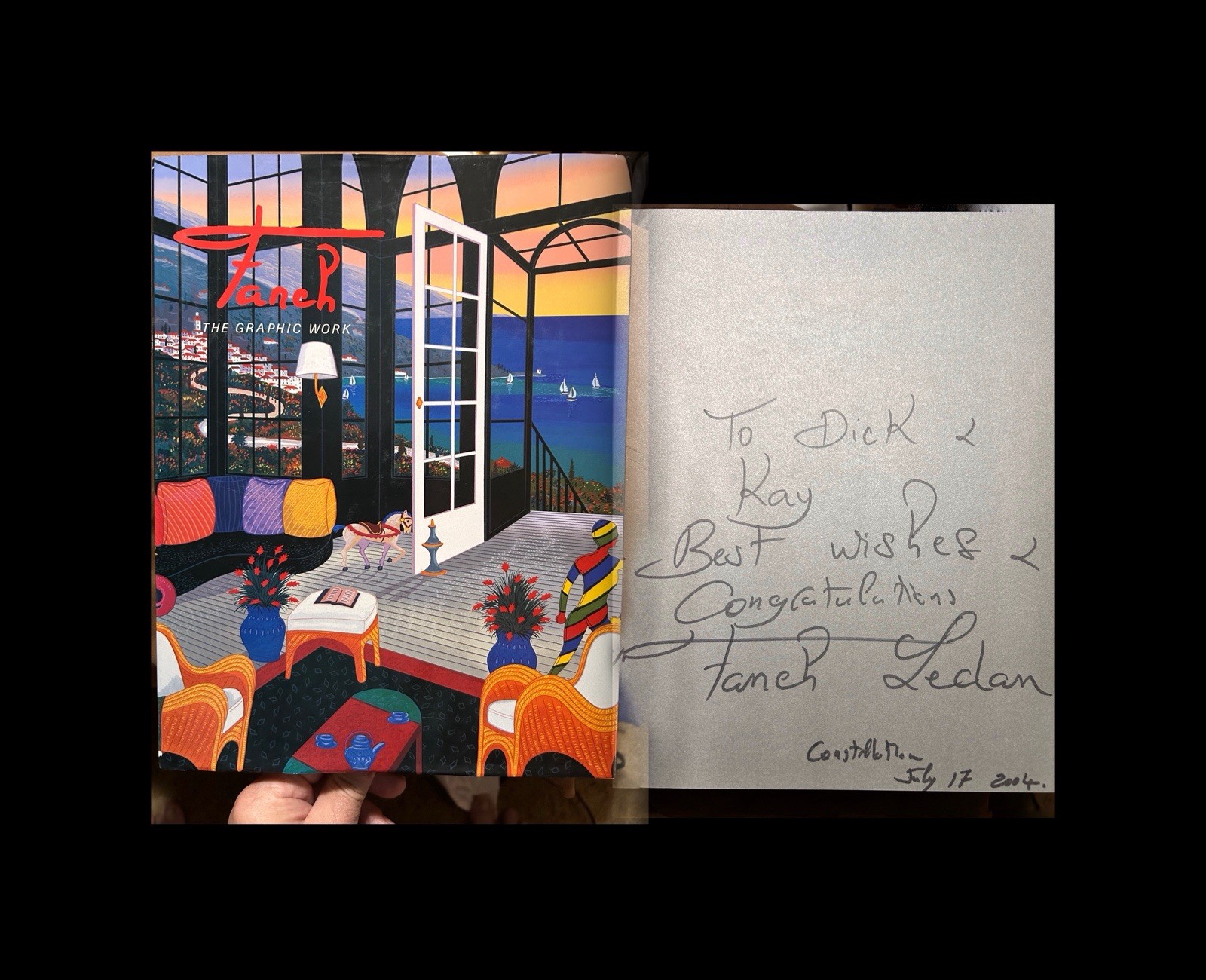 FANCH: THE GRAPHIC WORK Limited Ed+ Hand-Written Note w Autograph By Fanch Ledan