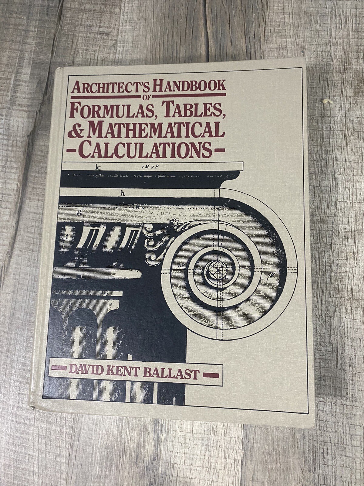 ARCHITECT’S HANDBOOK OF FORMULAS, TABLES, AND MATHEMATICAL By D. Ballast *Mint*