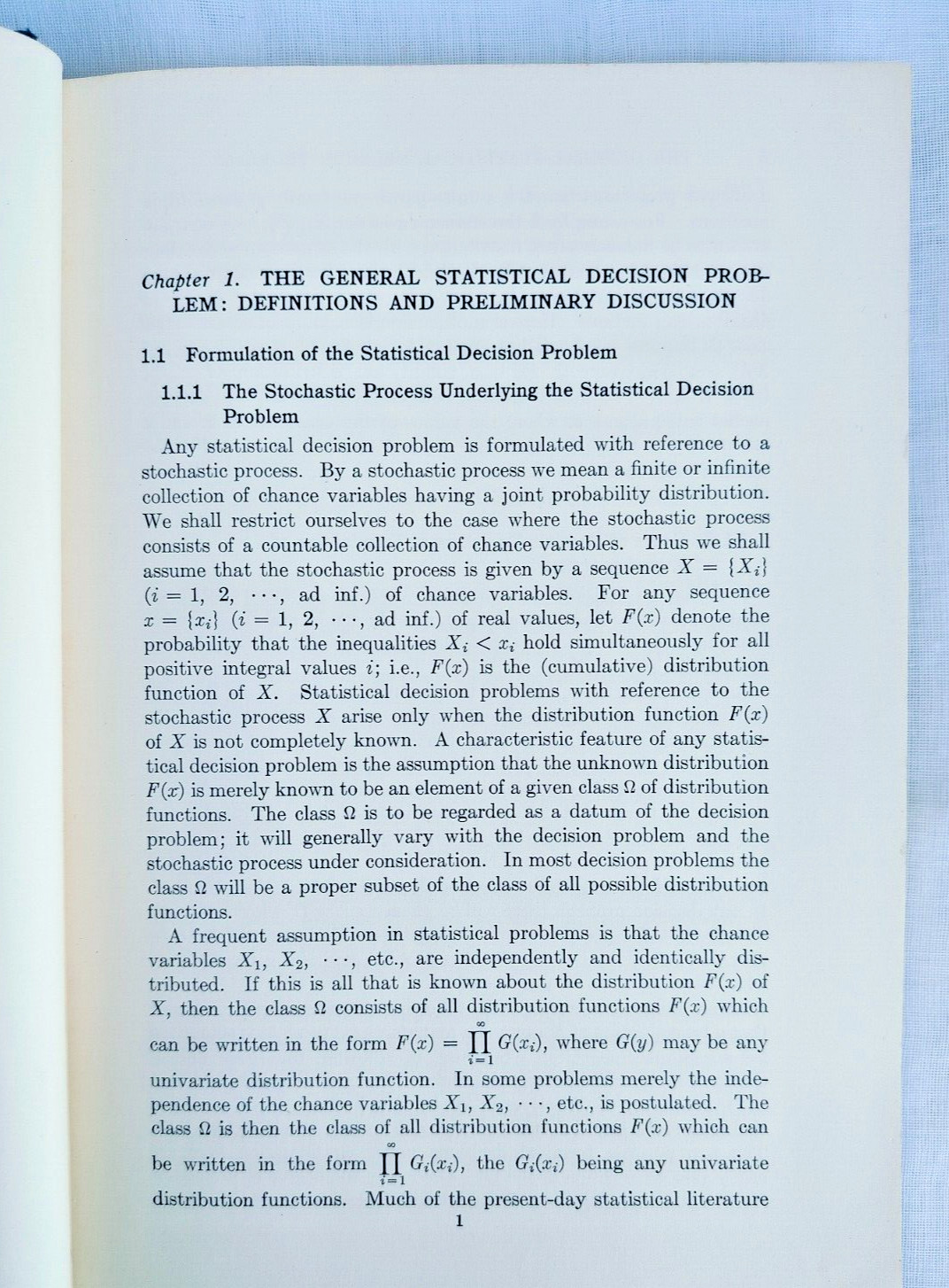 Statistical Decision Functions by Abraham Wald, Willy, 1950, Hardcover