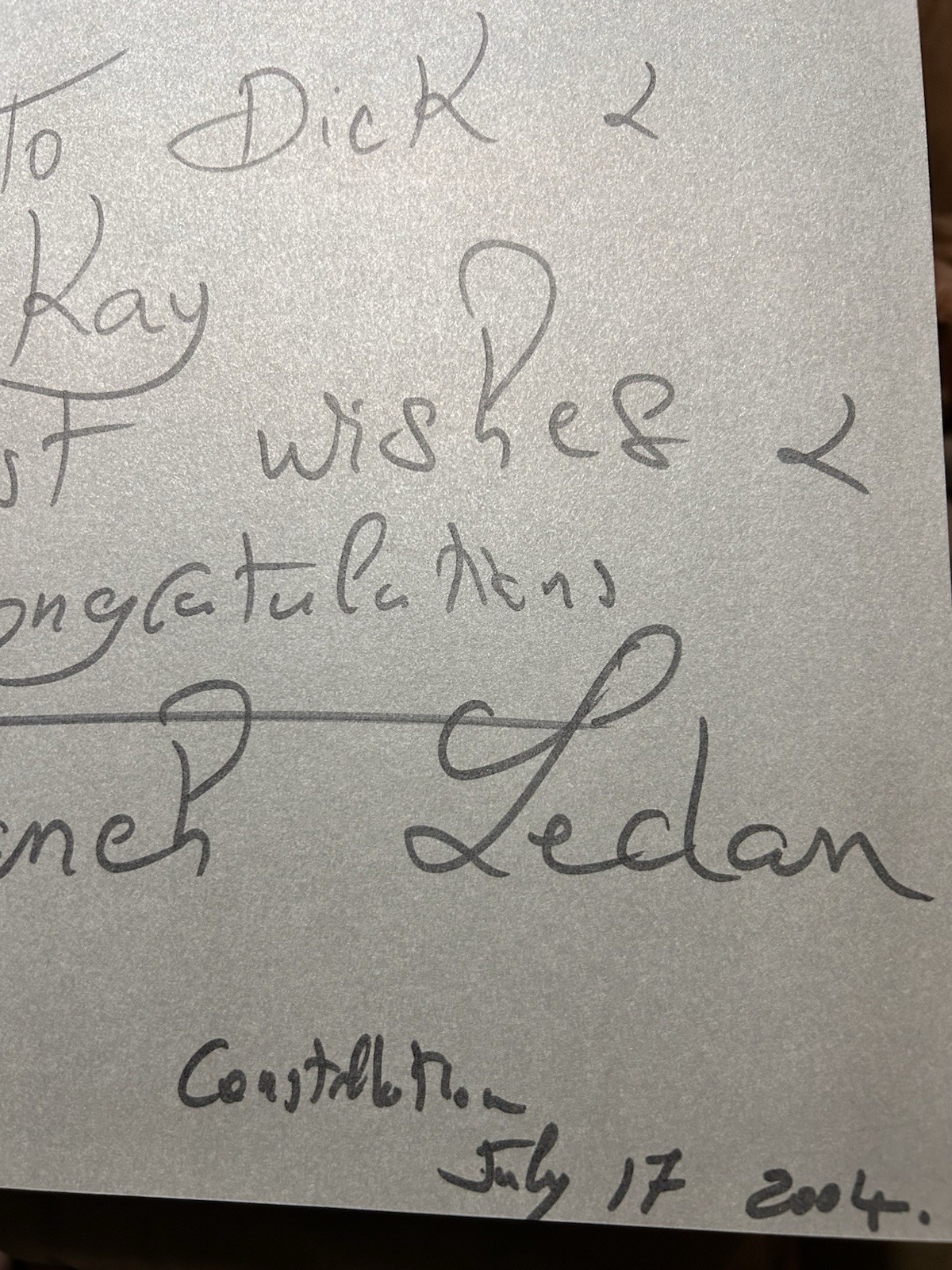 FANCH: THE GRAPHIC WORK Limited Ed+ Hand-Written Note w Autograph By Fanch Ledan