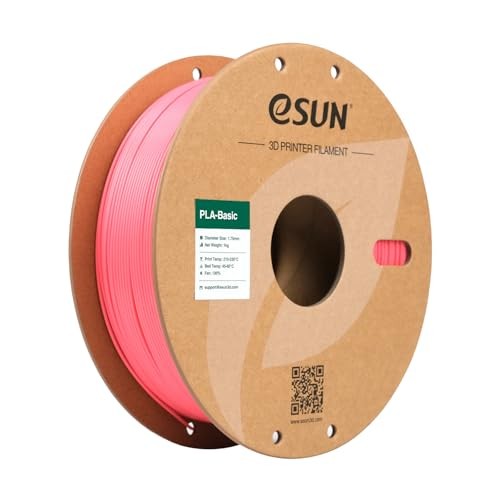 eSUN PLA Basic 3D Printer Filament 1.75mm 1KG Spool High Speed Pink