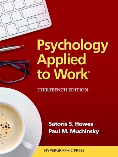 PSYCHOLOGY APPLIED TO WORK, Used Good Condition, Free shipping in the US