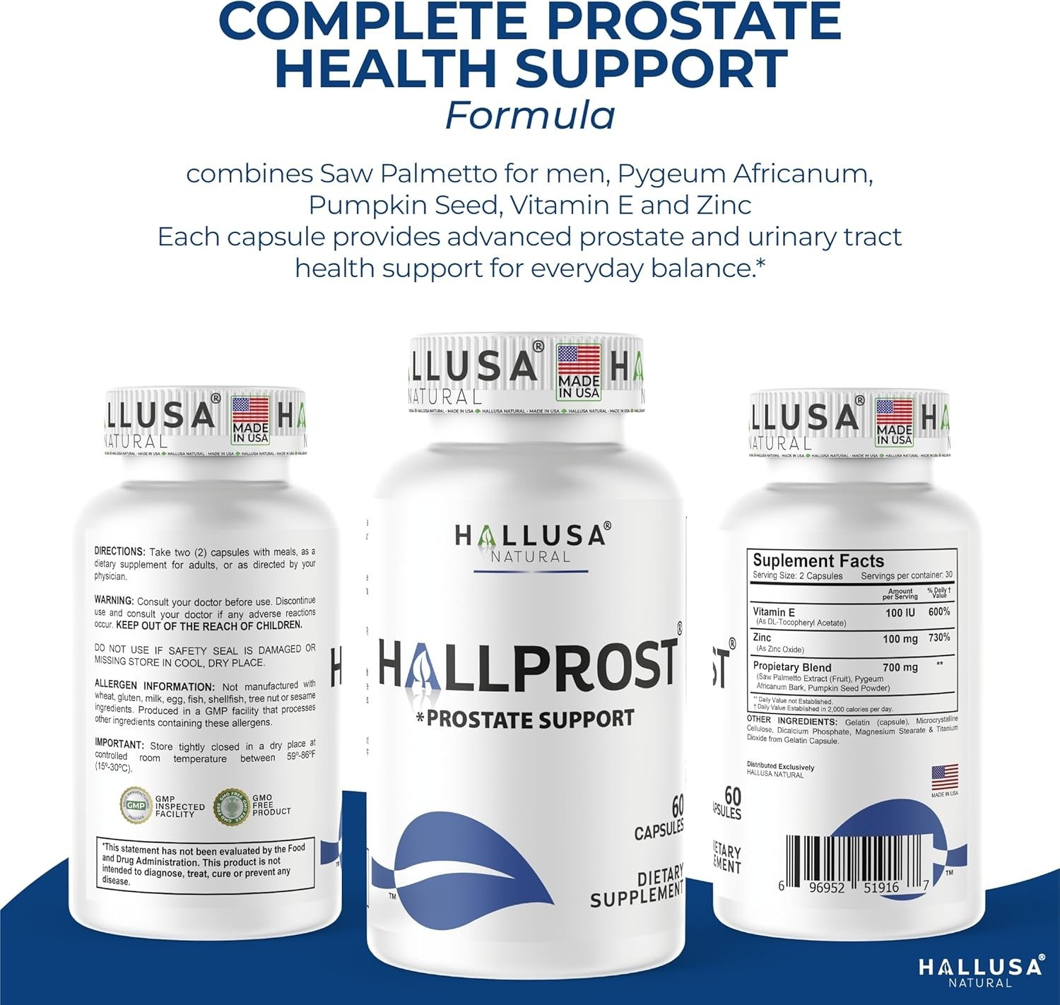 Próstata Inflamada – Prostatitis – Pastillas para la próstata – HALLPROST 60 …