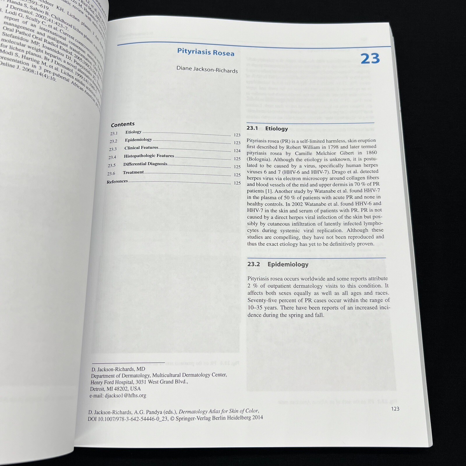 Dermatology Atlas for Skin of Color by Jackson-Richards, Pandya Paperback 2014