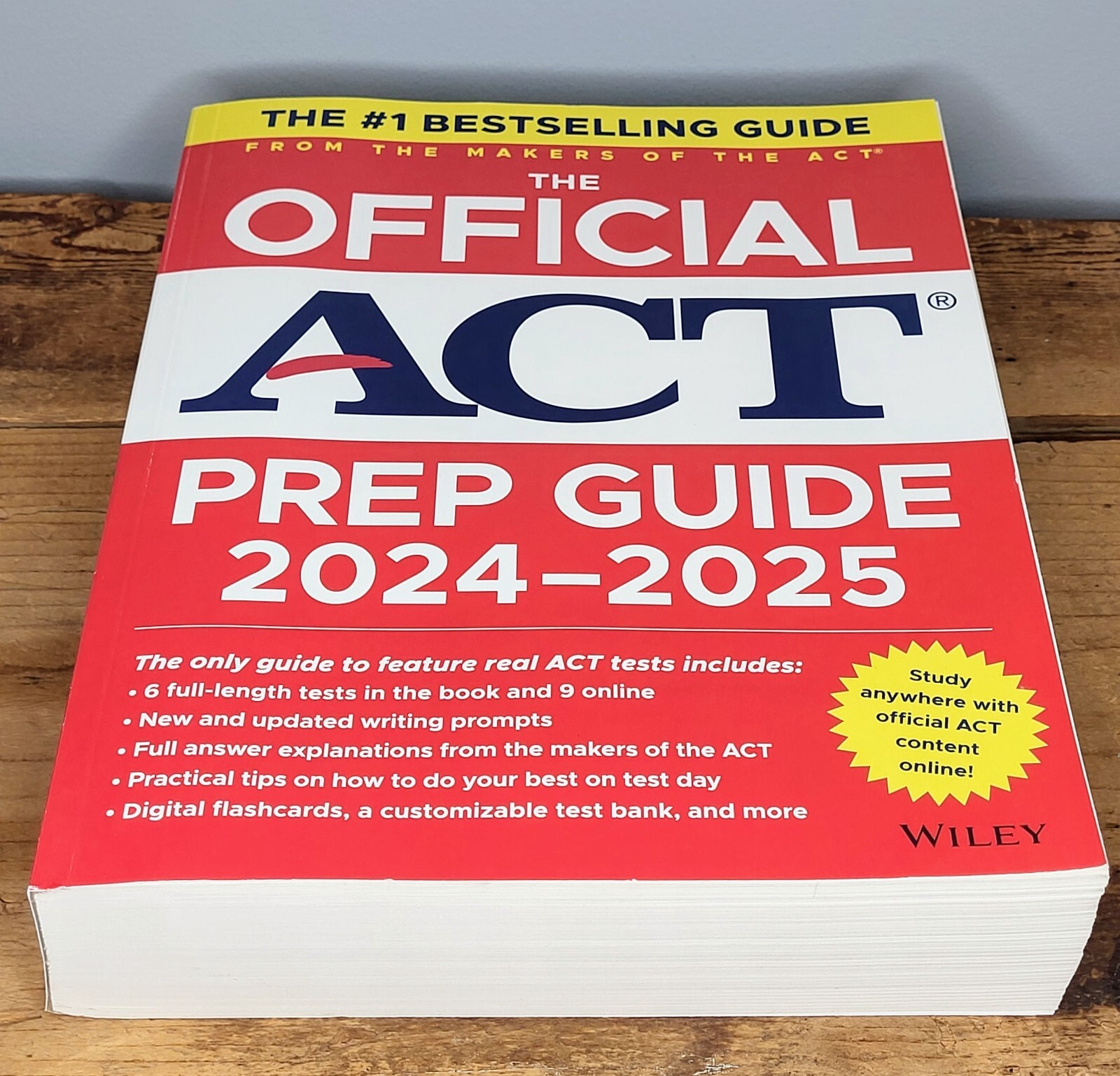 Official ACT Prep Guide 2024-2025: Study Guide, Practice Tests, & Online New