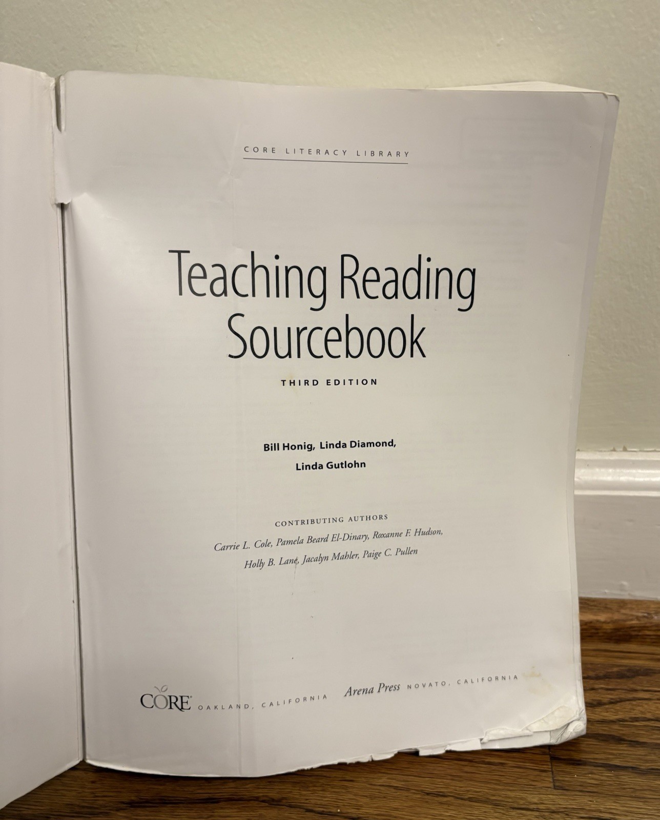 Teaching Reading Sourcebook – Diamond, Honig & Gutlohn (3rd Ed., Paperback 2018)