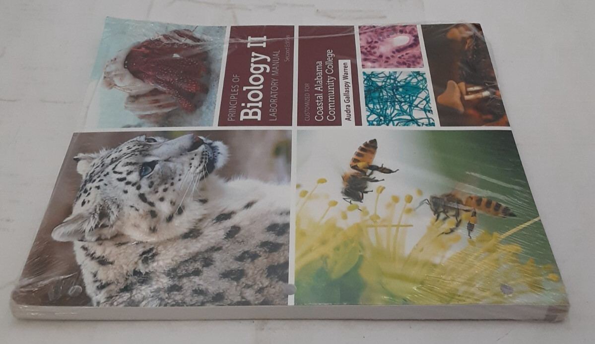 Principles of Biology II Lab Manual 2E Coastal Alabama Com College 9781640437821