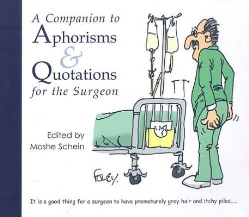 A Companion to Aphorisms & Quotations for the Surg- 9781903378618, paperback, SA