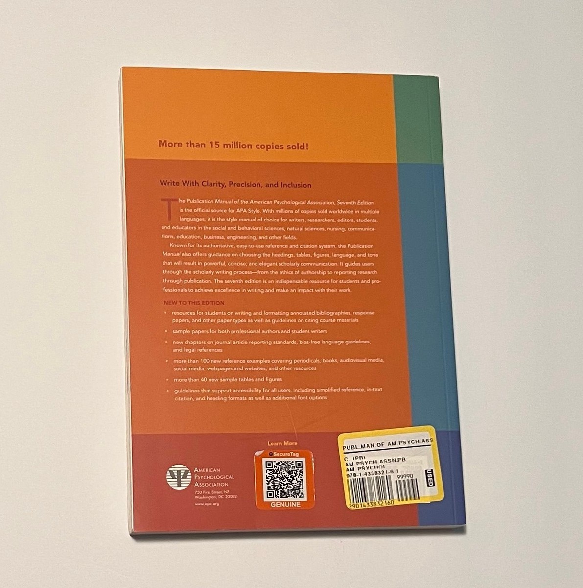 Publication Manual of the APA, 7th Edition