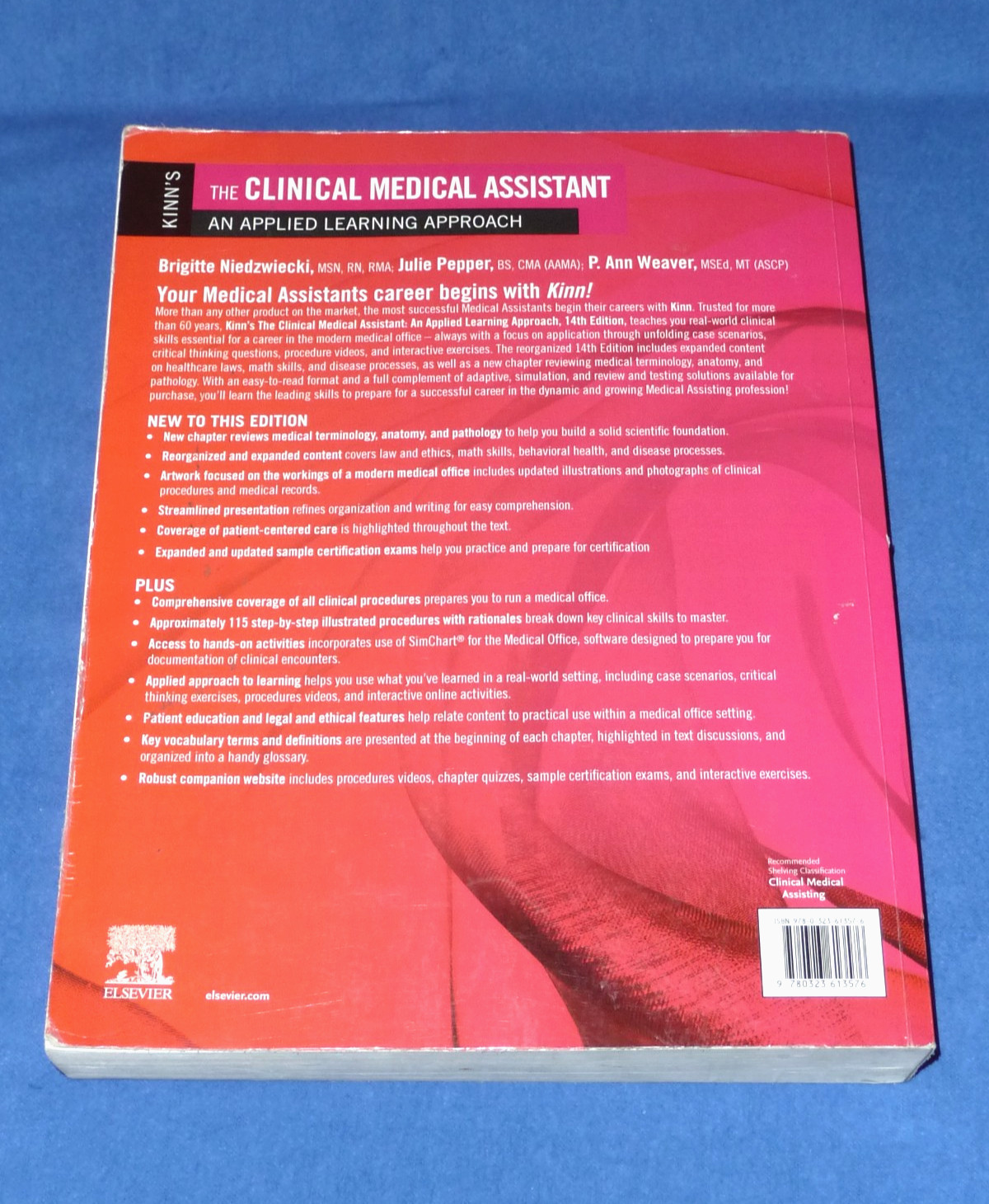Kinn’s The Clinical Medical Assistant: An Applied Learning Approach – 14th Ed.
