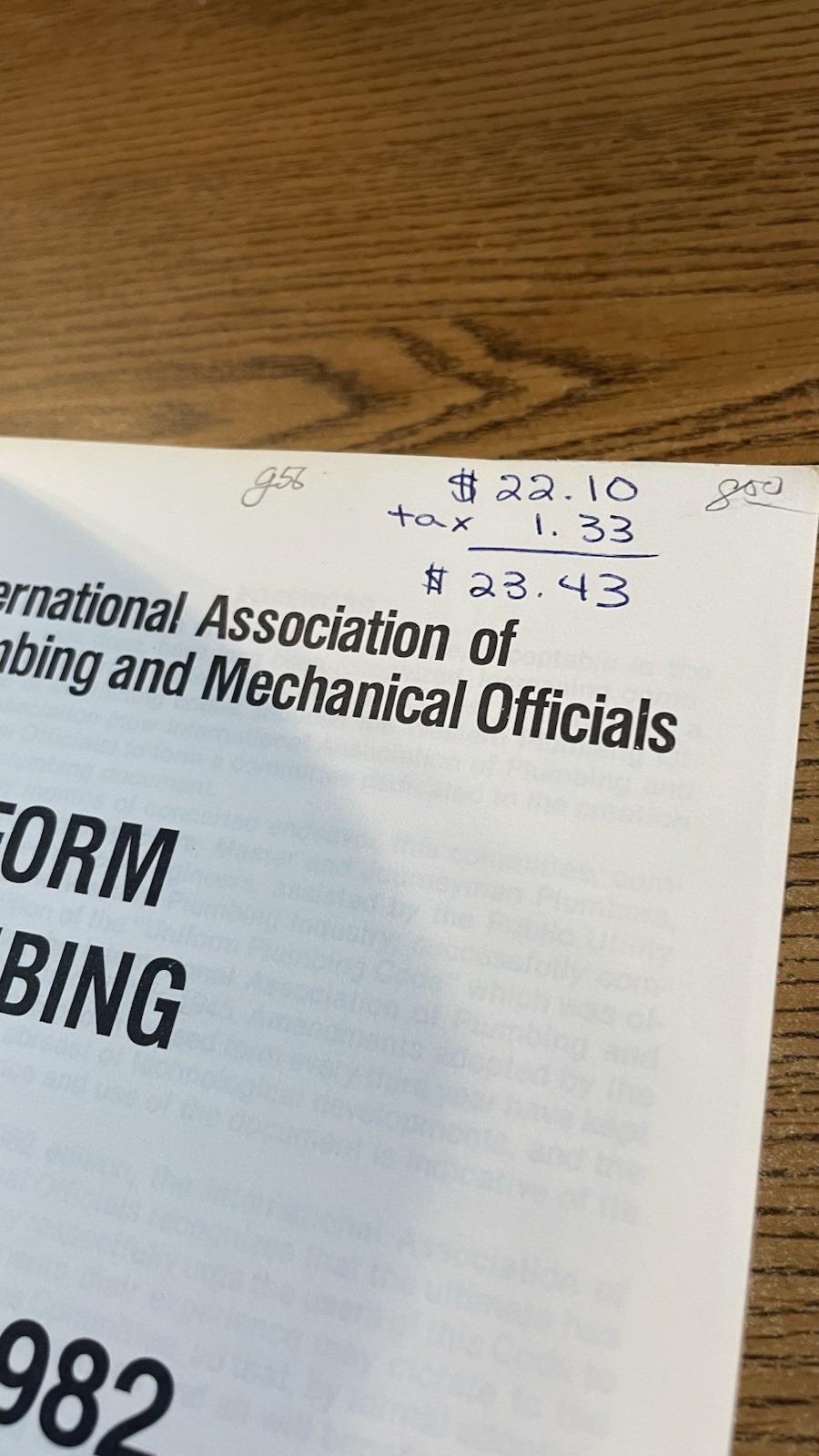 Uniform Plumbing Code 1982 – International Conference of Building Officials