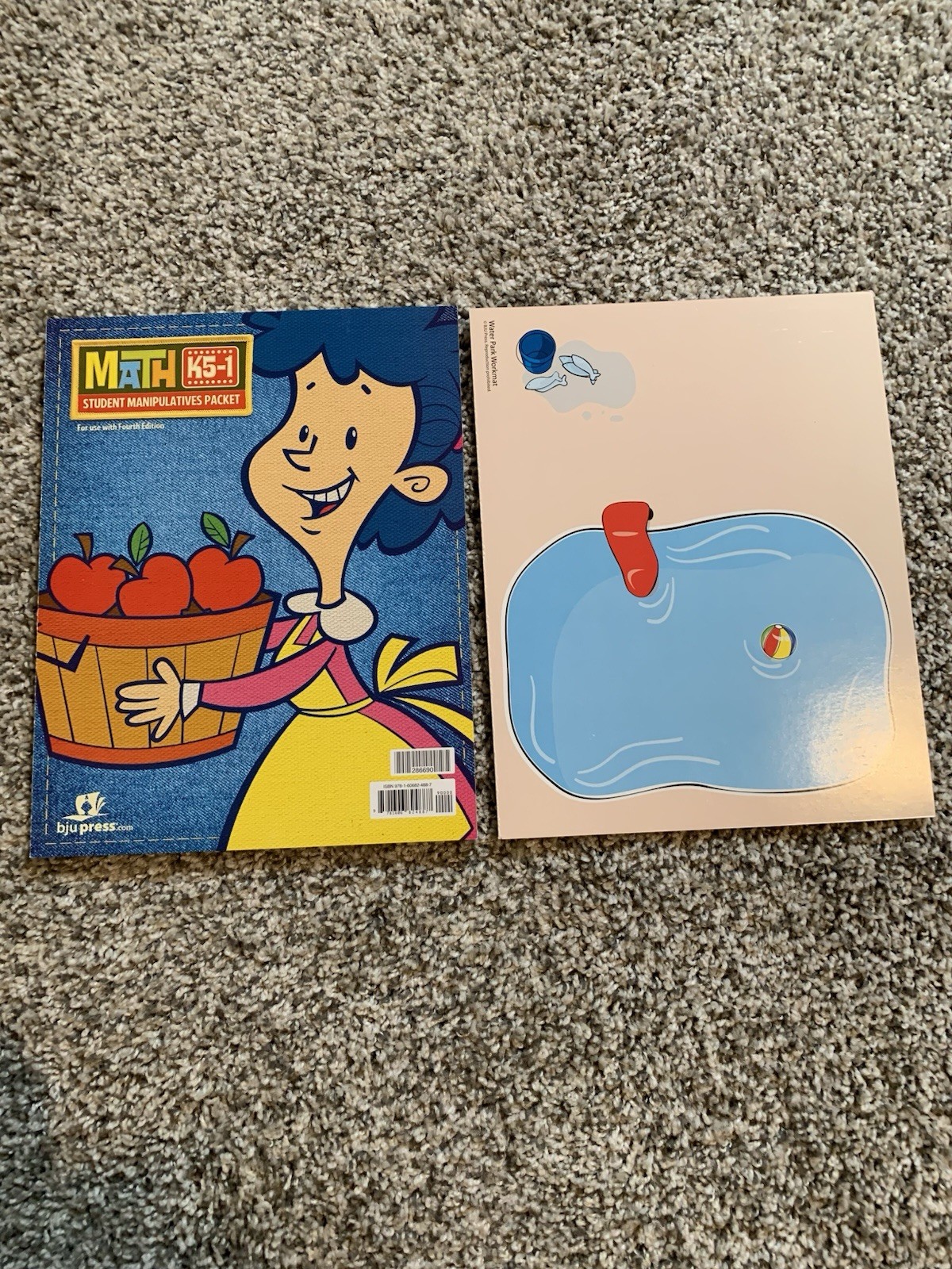 BJU Bob Jones K5-1 Math Manipulative Kit w Work mats