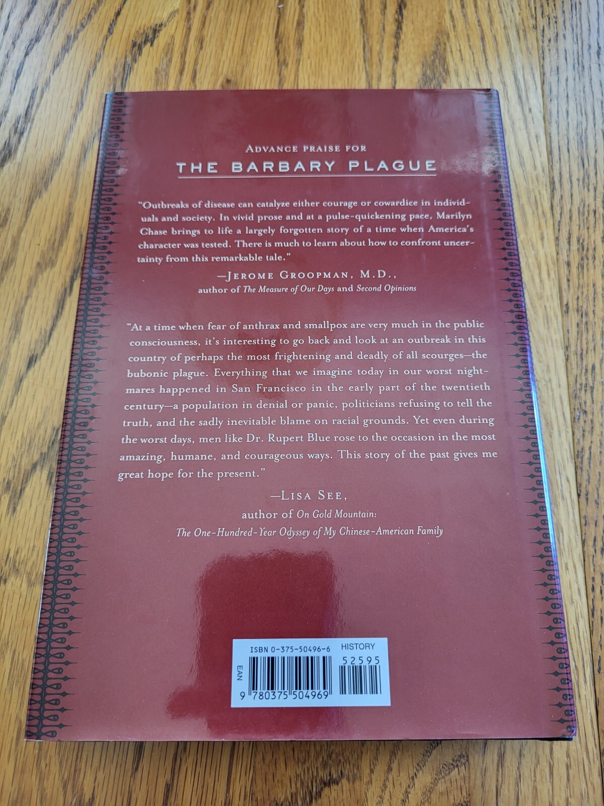 The Barbary Plague by Marilyn Chase (Hardcover, 2003) – Excellent