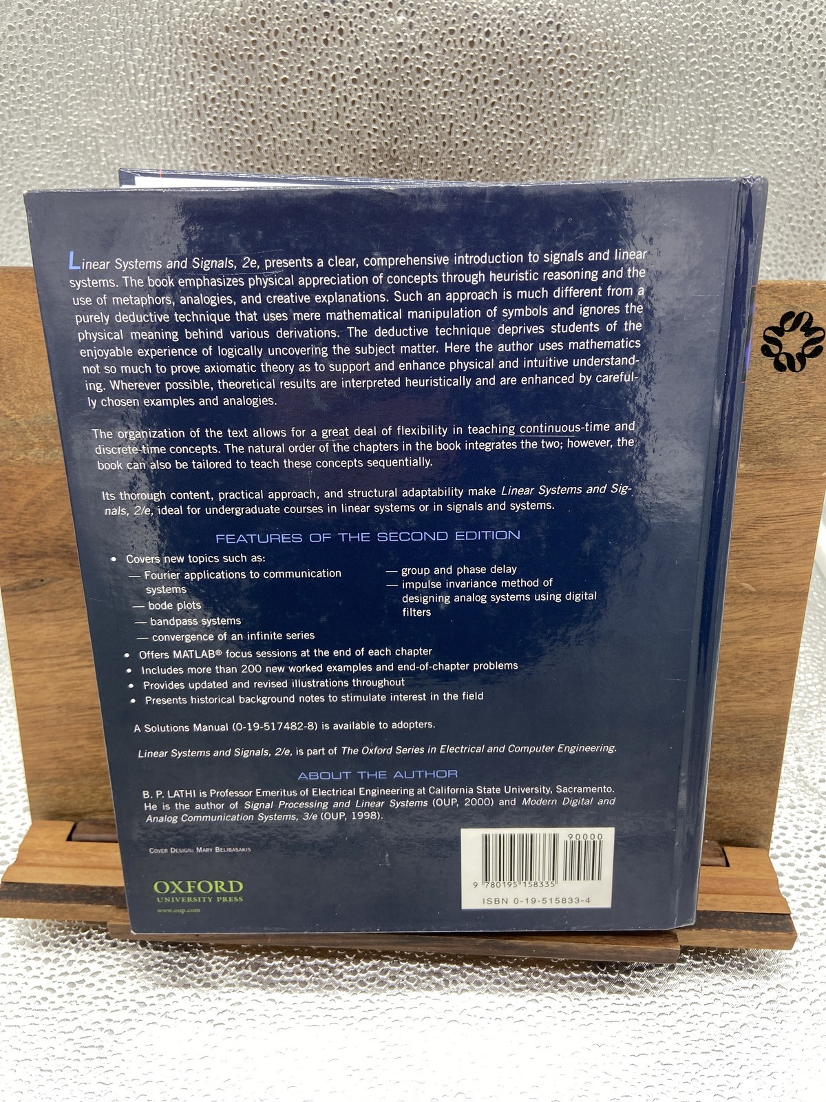 Linear Systems and Signals, 2nd Edition