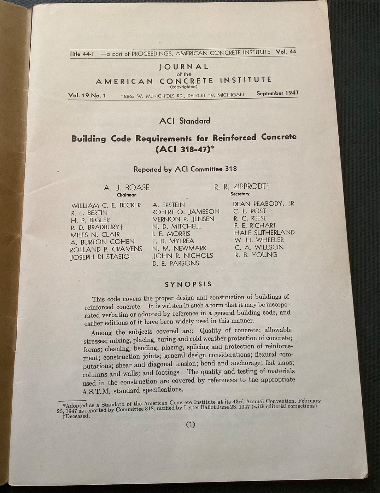 Vintage Lot 2 civ engr texts ACI318-47 & AISC stl const pre-1st ed 1927, softcov