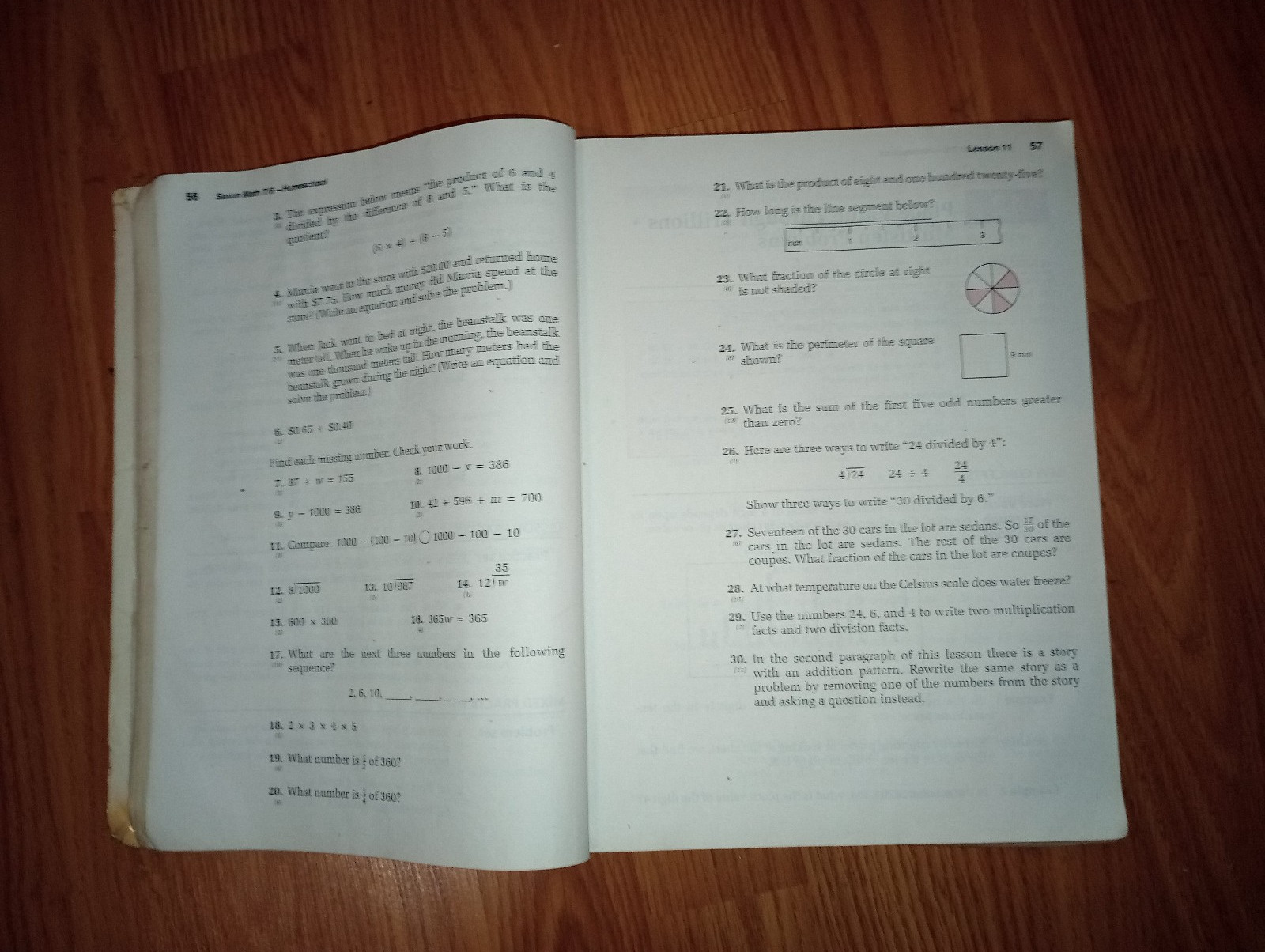 Saxon Math 7/6, Homeschool Edition: Solutions Manual – Paperback – USABLE