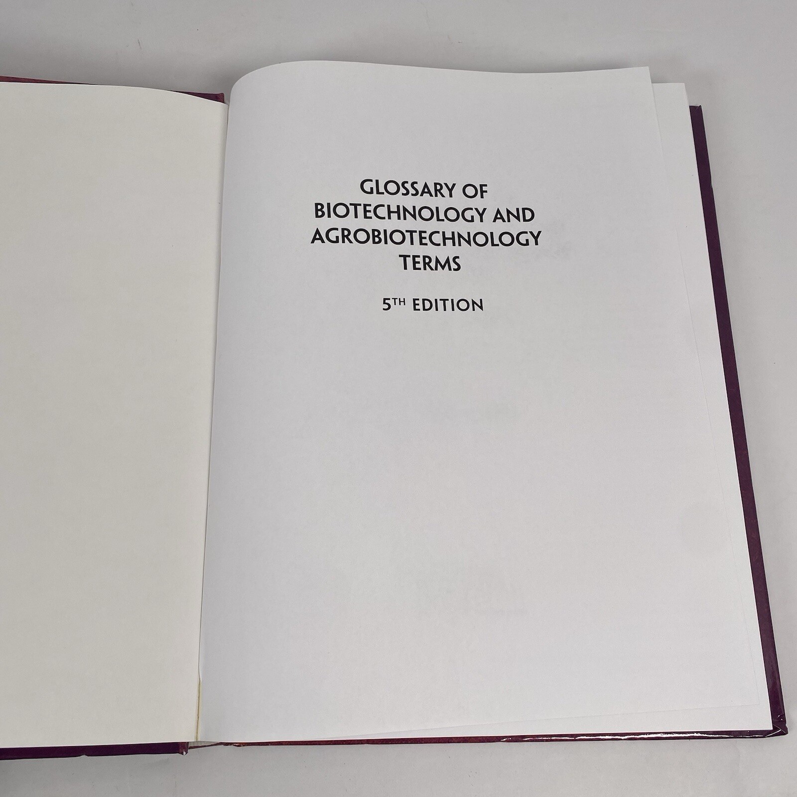 Glossary of Biotechnology and Agrobiotechnology Terms 5e Kimball Nill 5th Ed.