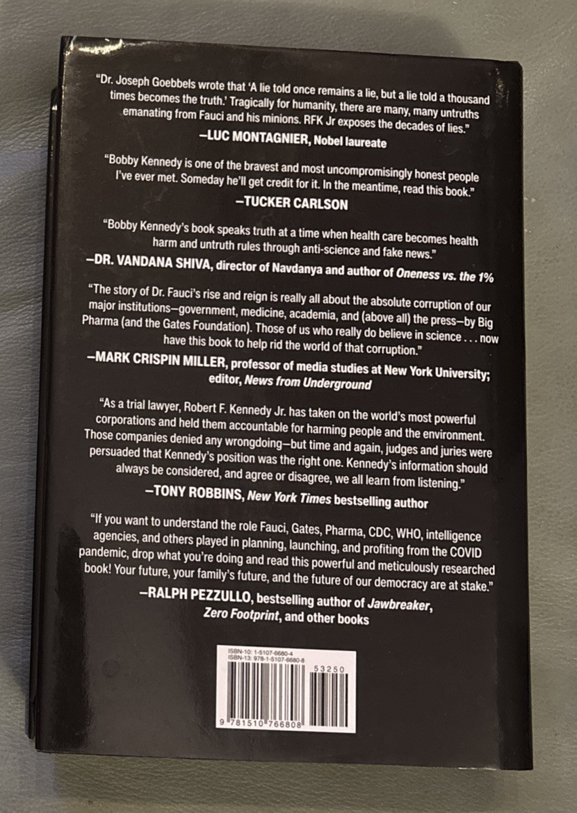 The Real Anthony Fauci: Bill Gates, Big…by Robert F. Kennedy (2021, Hardcover)
