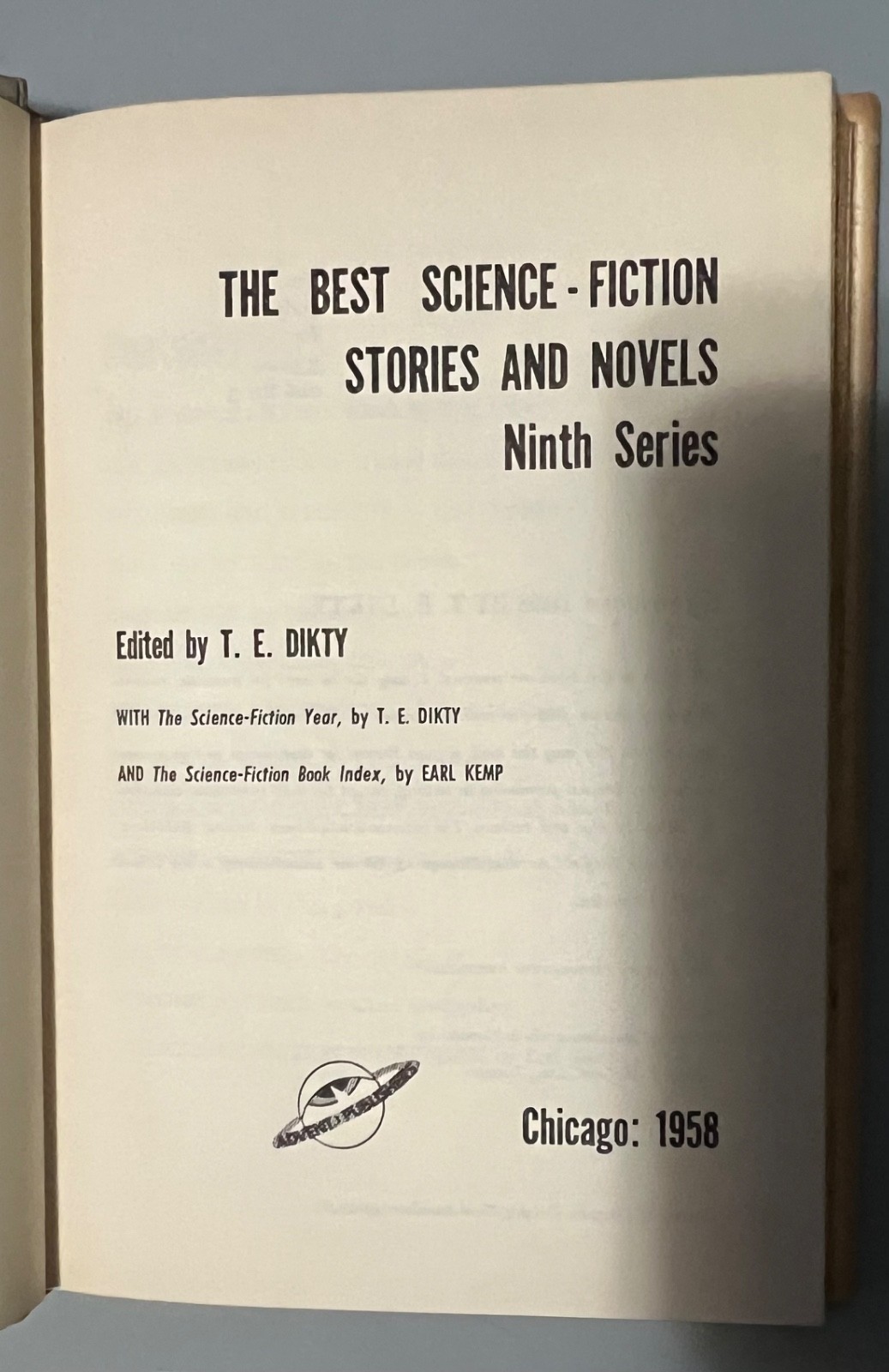 The Best Science Fiction Stories and Novels Ninth Series-Book Club Edition