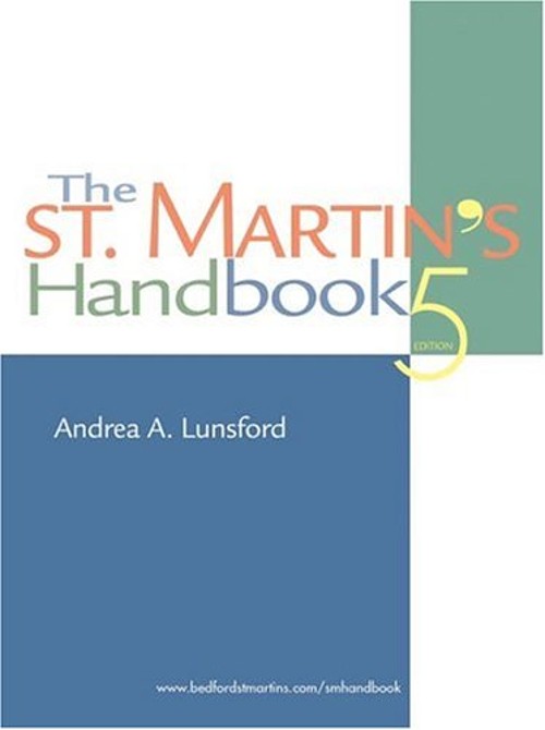 St. Martin’s Handbook Robert J., Lunsford, Alyce, Lunsford, Andre