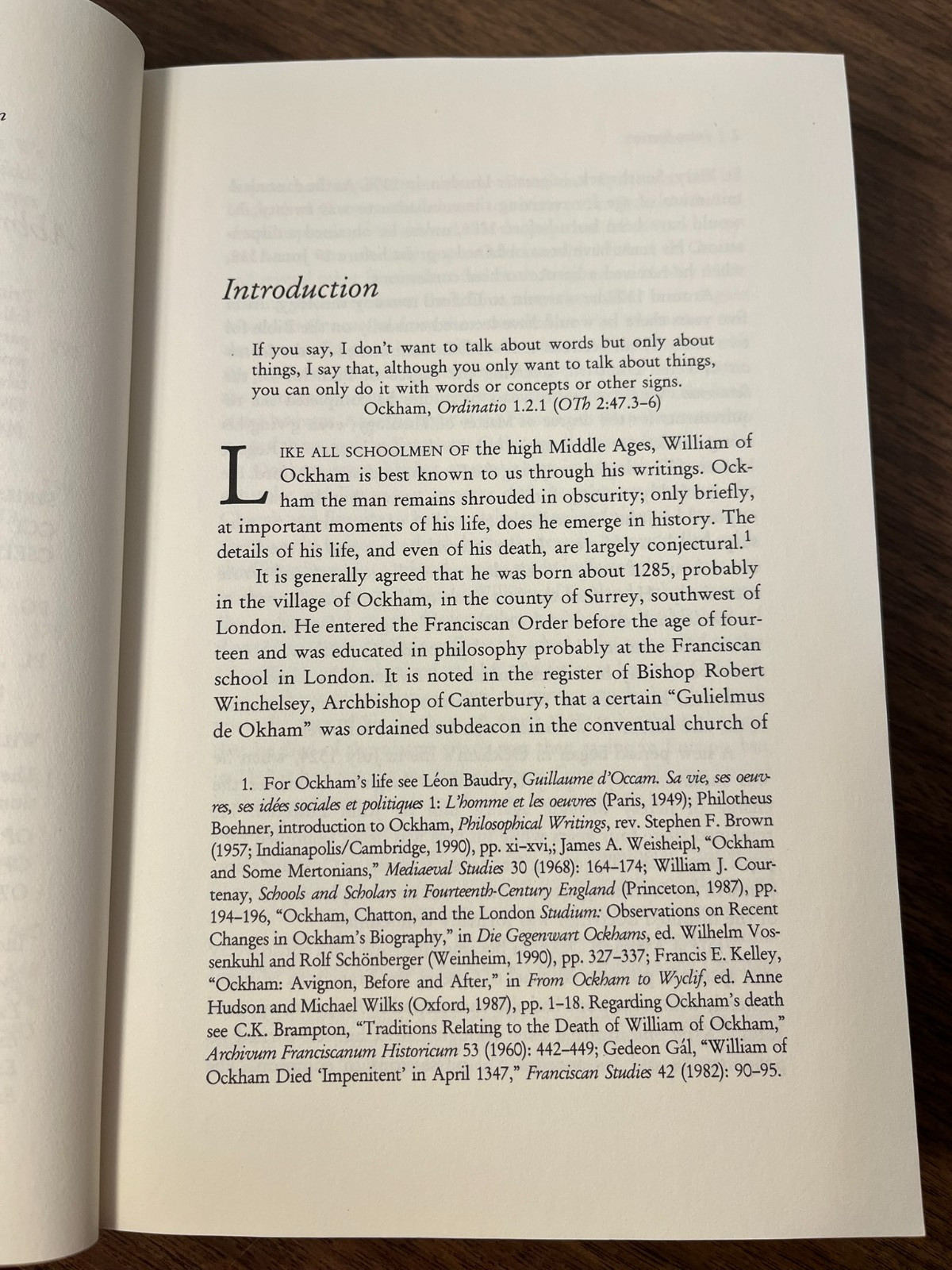 Philosophy of William Ockham in the Light of Its Principles MEDIEVAL PHILOSOPHY