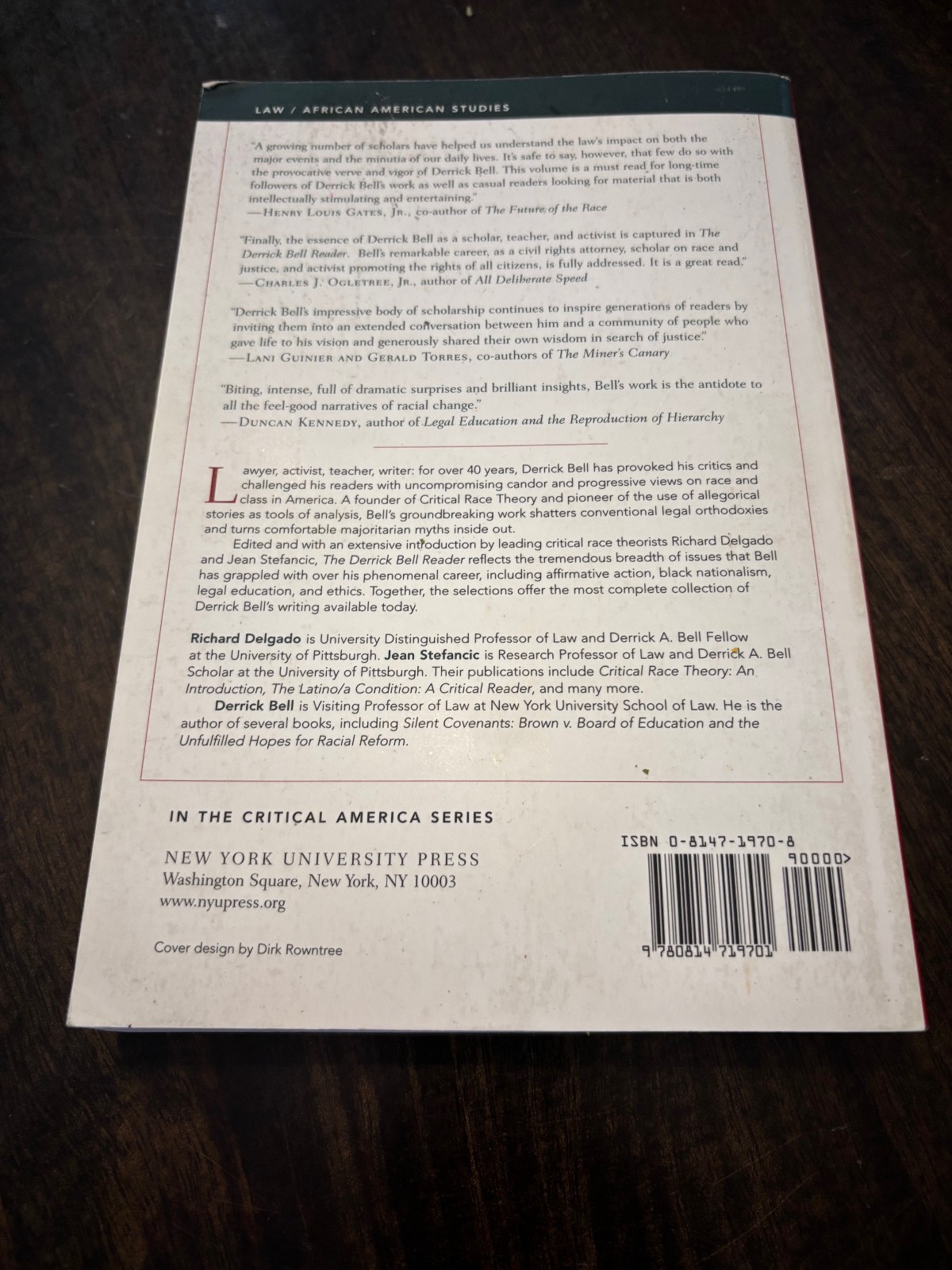 The Derrick Bell Reader (Critical America, 75)