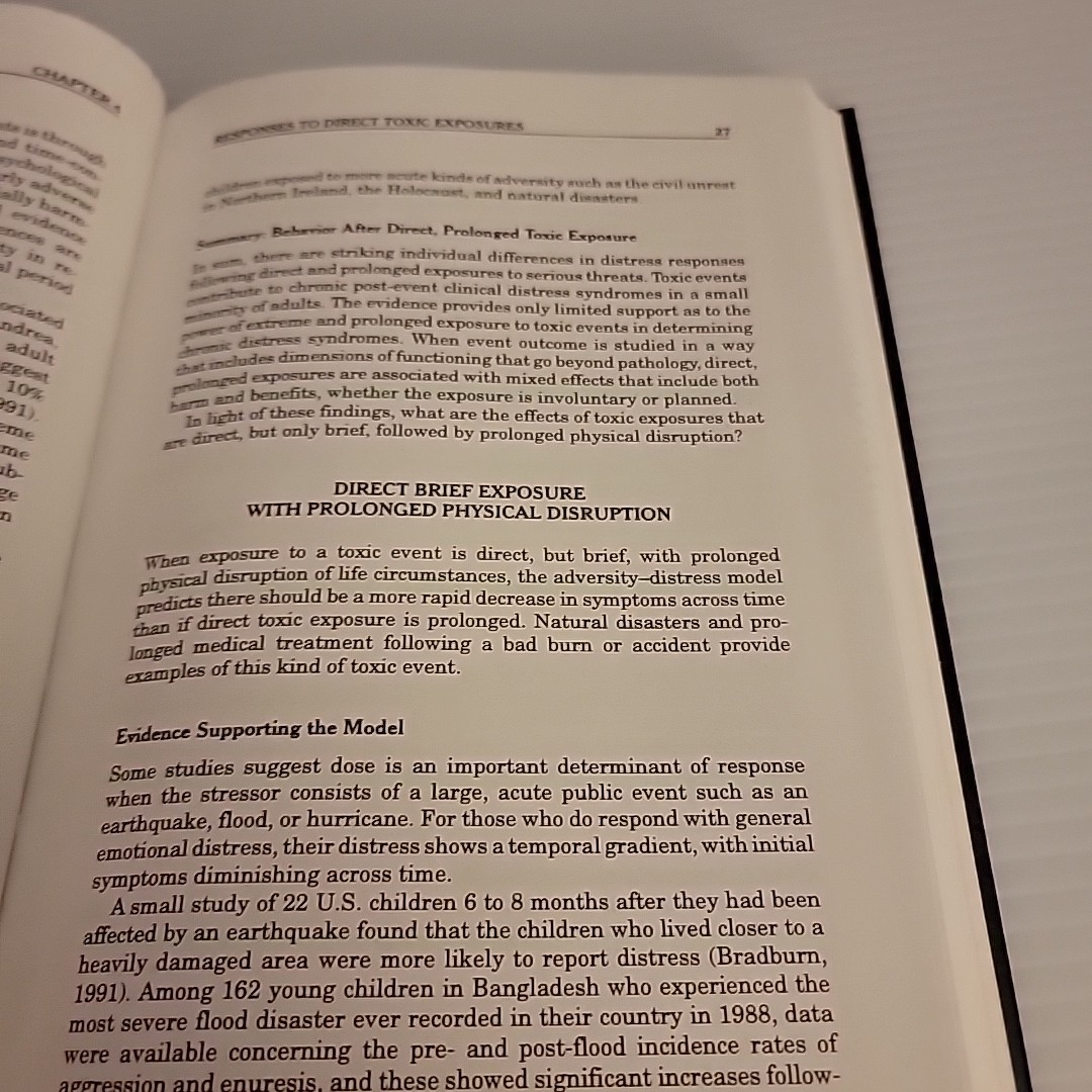Individual Differences in Posttraumatic Response: Problems w/Adversity -Distress