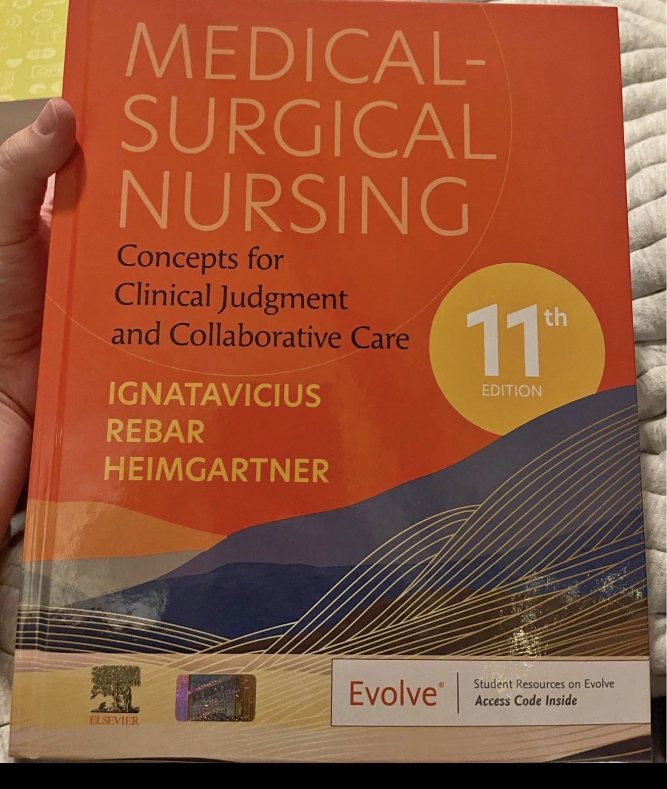 Medical-Surgical Nursing 11th Ed Hardcover by Ignatavicius, Rebar & Heimgartner