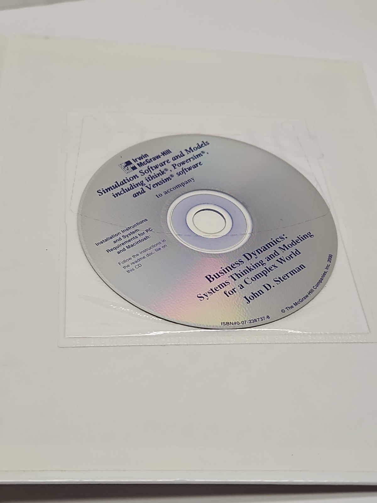 Business Dynamics: Systems Thinking & Modeling Hardcover Book by J Sterman