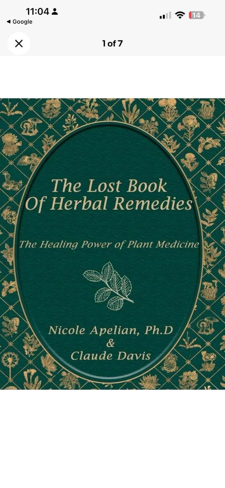 The Lost Book of Herbal Remedies (paperback with color pictures)