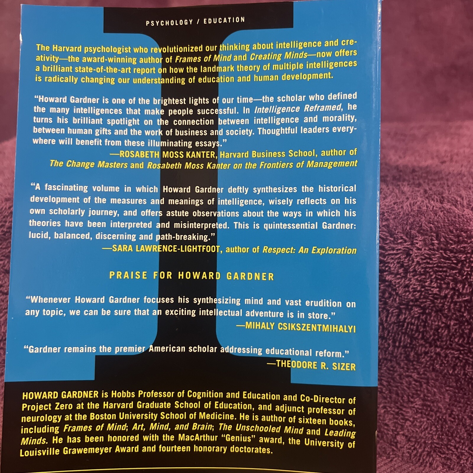 Intelligence Reframed: Multiple In- paperback, 0465026117, Howard E Gardner, new