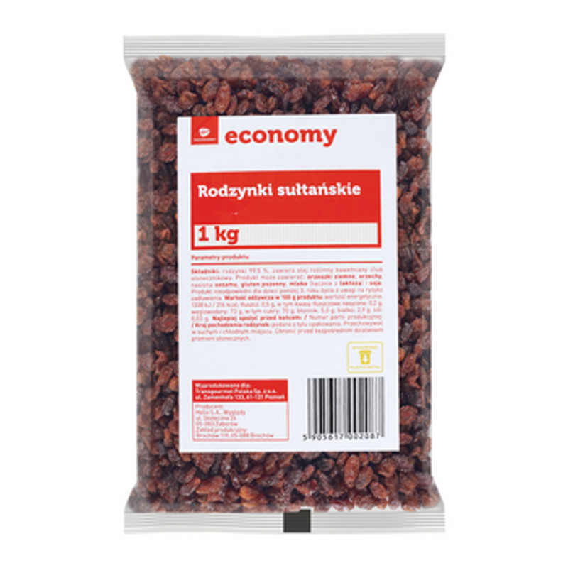 5905617002087 TGE Rodzynki sułtańskie 1 kg Helio S.A