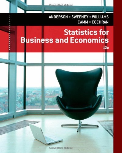 Statistics For Business And Economics by David R Anderson