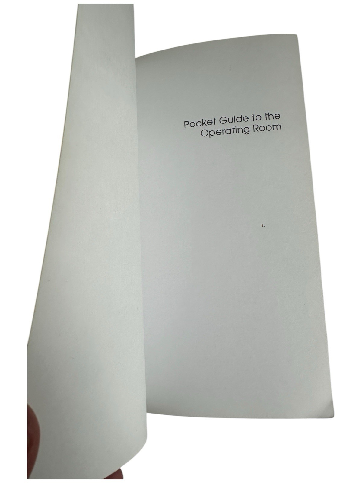Surgical Procedures Pocket Guide Operating Room Tech Training Medical Book
