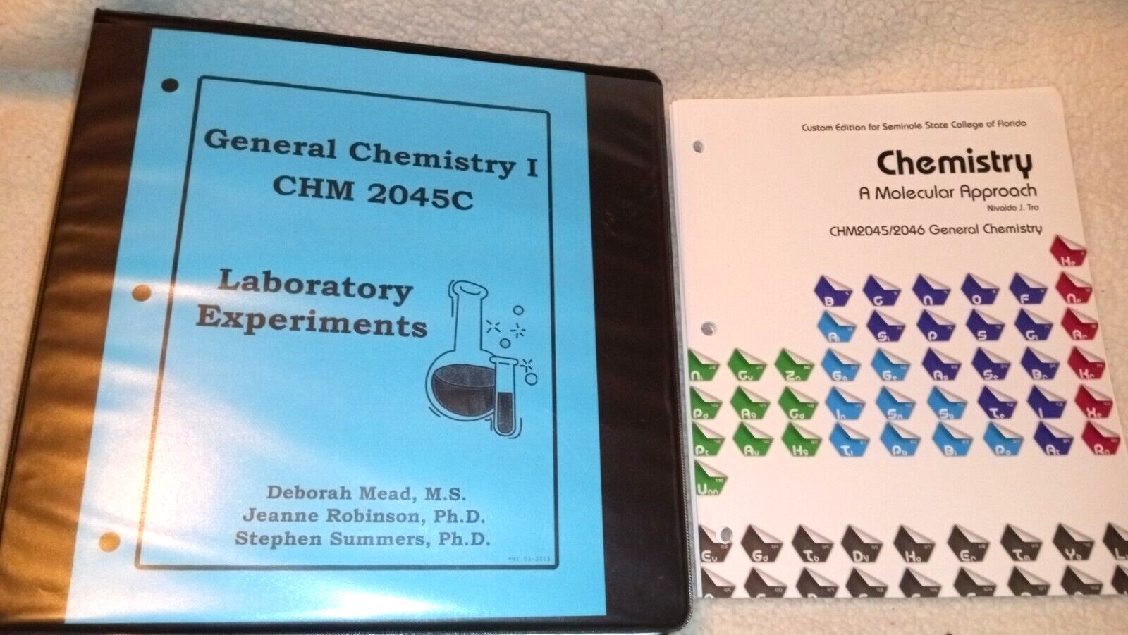 2 Chemistry texts: A Molecular Approach, Cust. Ed’s for Seminole St. College FL