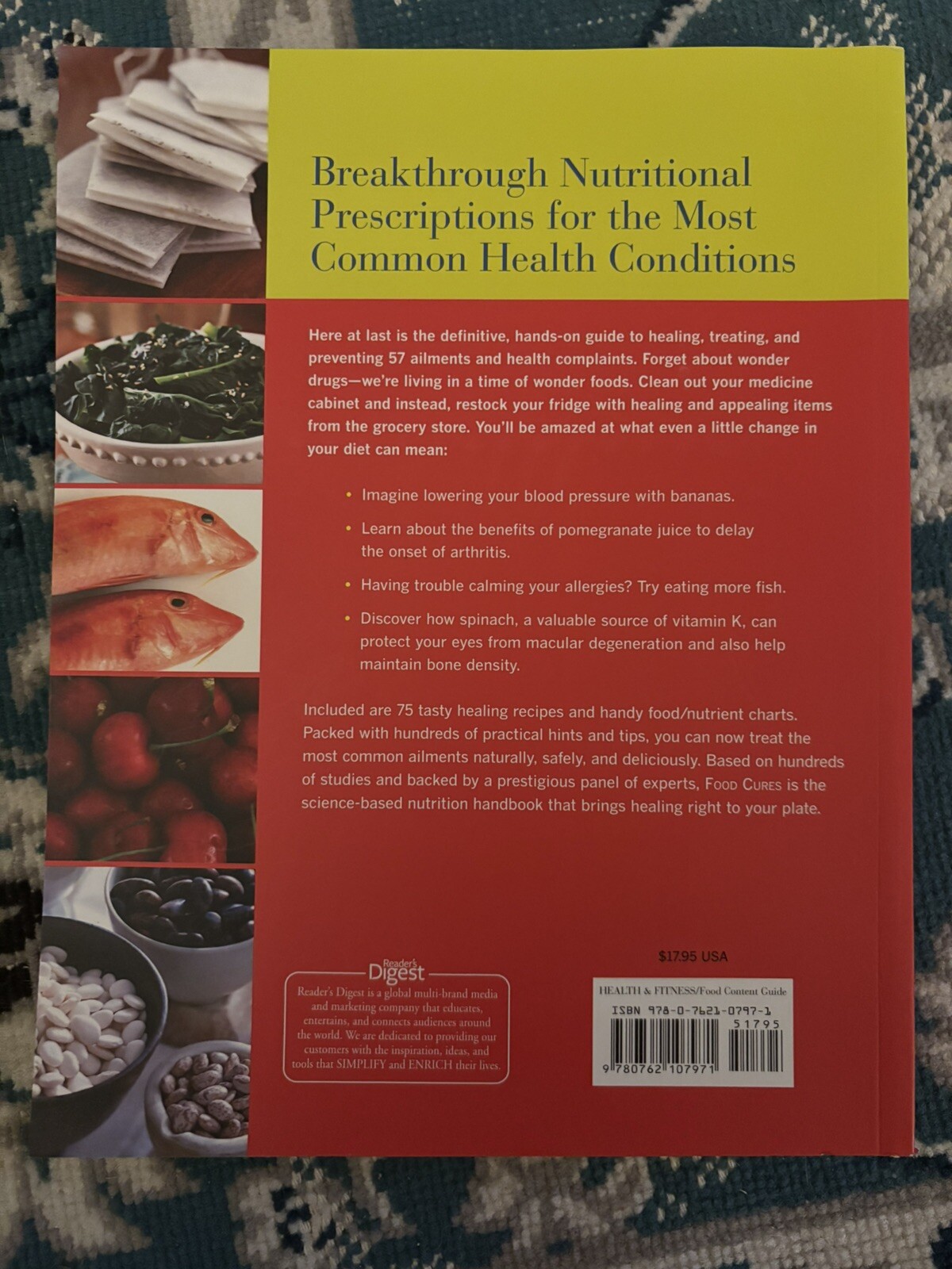 FOOD CURES: FIGHT DISEASE WITH YOUR FORK! By Editors Of Reader’s Digest **NEW**