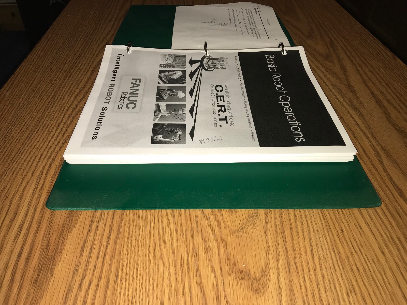 Fanuc – Basic Robot Operations – C.E.R.T – Robot Operations Manual