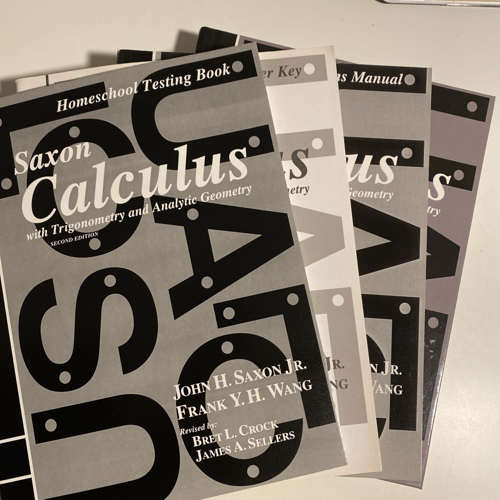 Saxon Calculus Set, Text, Solutions, Testing Book & Answer Key, 2nd Edition