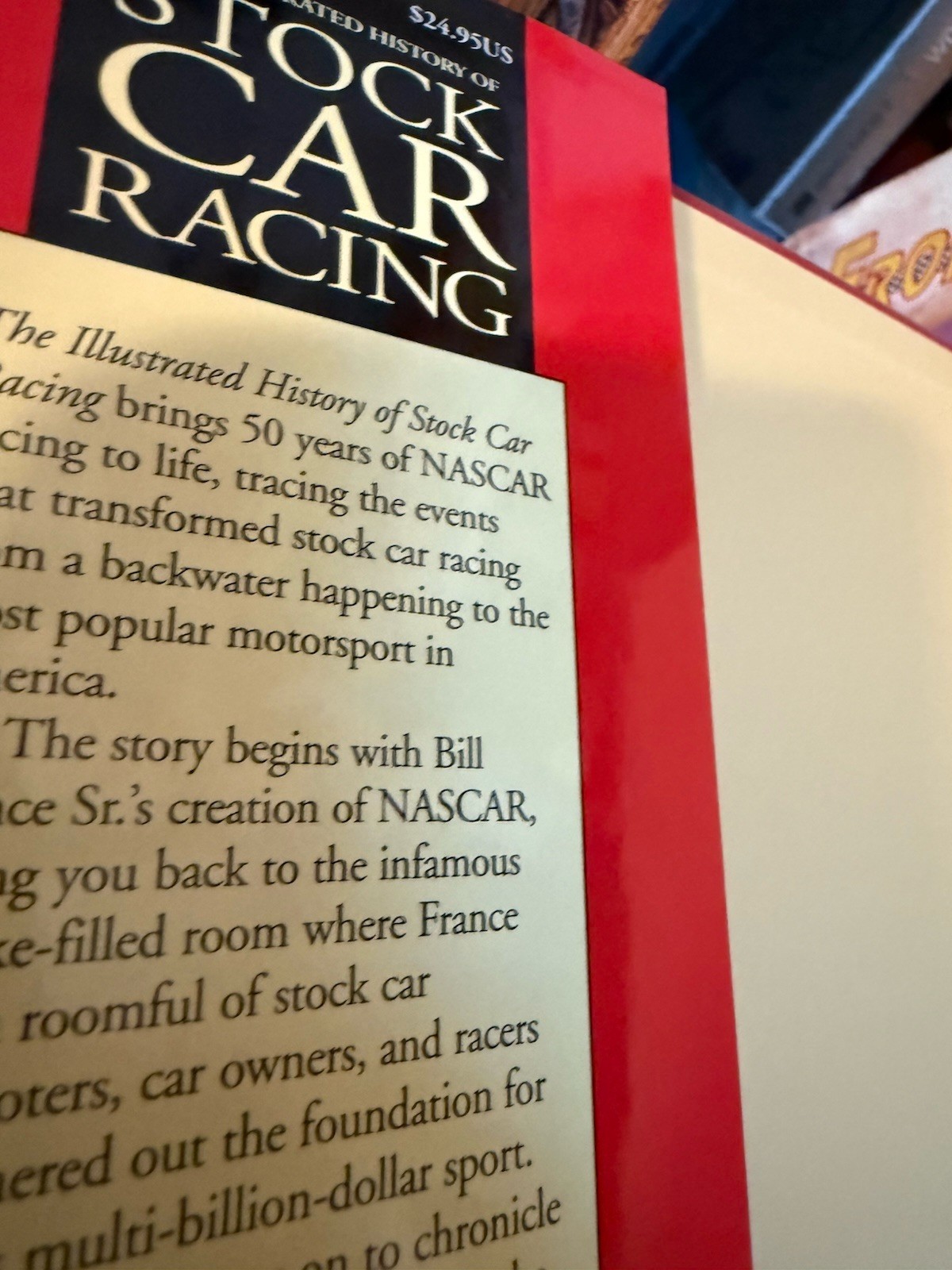 THE ILLUSTRATED HISTORY OF STOCK CAR RACING (HC/DJ 1998) Don Hunter/Al Pearce