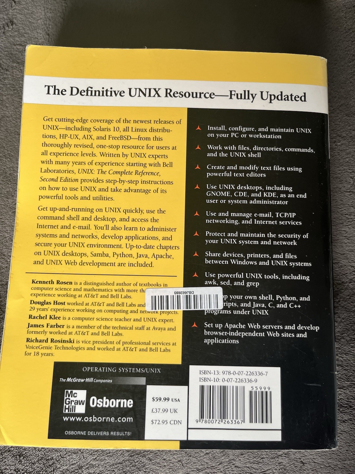 UNIX: the Complete Reference, Second Edition by Kenneth H. Rosen, et al