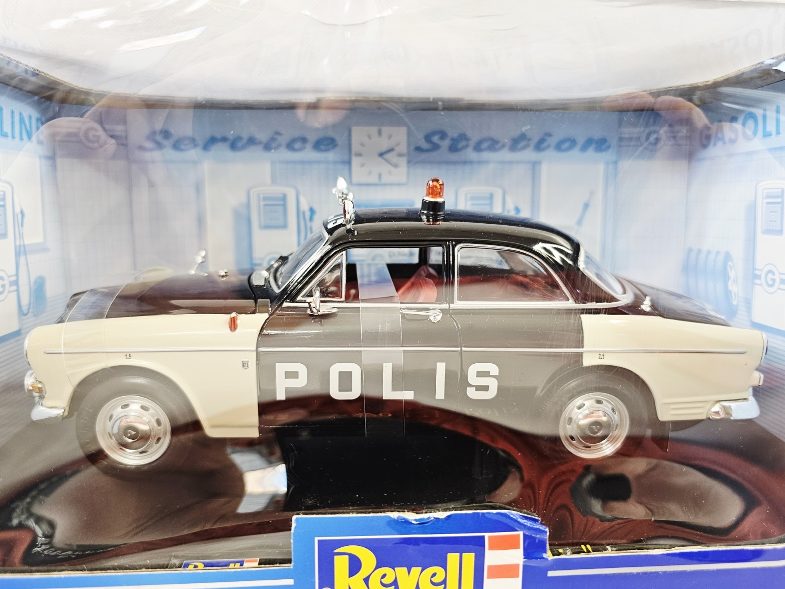 DEFECTIVE Revell Volvo P121 Polis Police Diecast Model Car 118 Scale G3D
