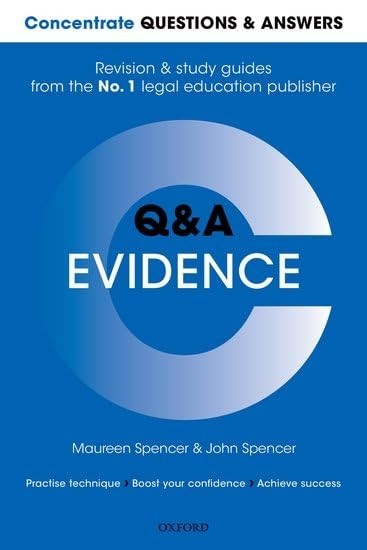 Concentrate Questions and Answers Evide… by Spencer, John Paperback / softback