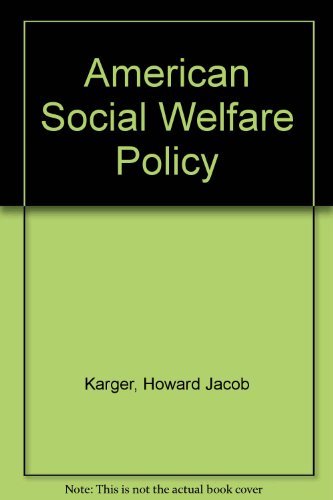 American social welfare policy: A structural approach Karger, Howard Jacob