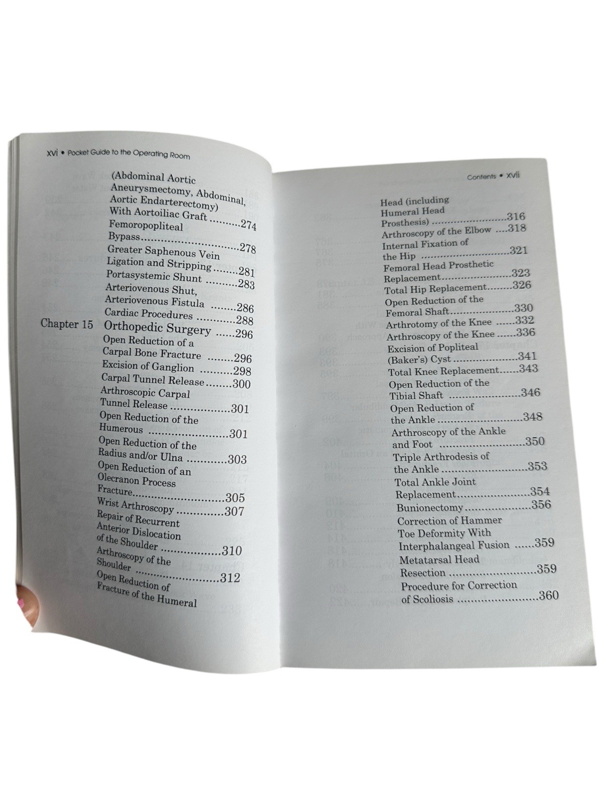 Surgical Procedures Pocket Guide Operating Room Tech Training Medical Book